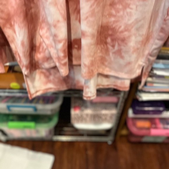 Rust/cream lightweight hoodie - Picture 3 of 4